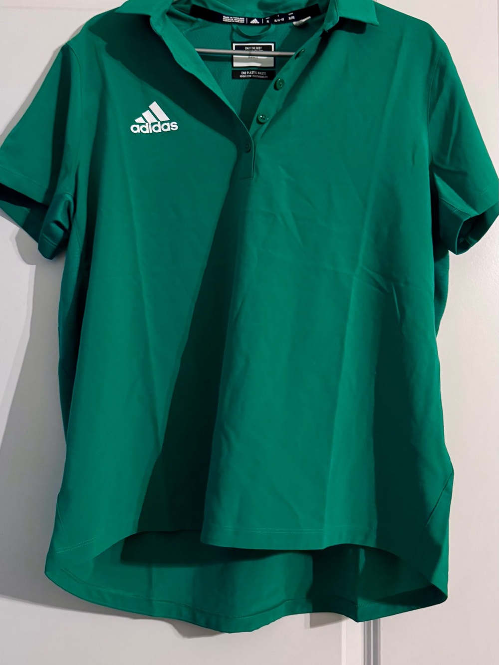 Adidas Green Women’s Polo with White Logo